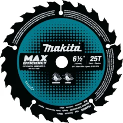 Makita 6-1/2 In. D X 5/8 In. Max Efficiency Carbide Tipped Circular Saw Blade 25 Teeth 1 Pk