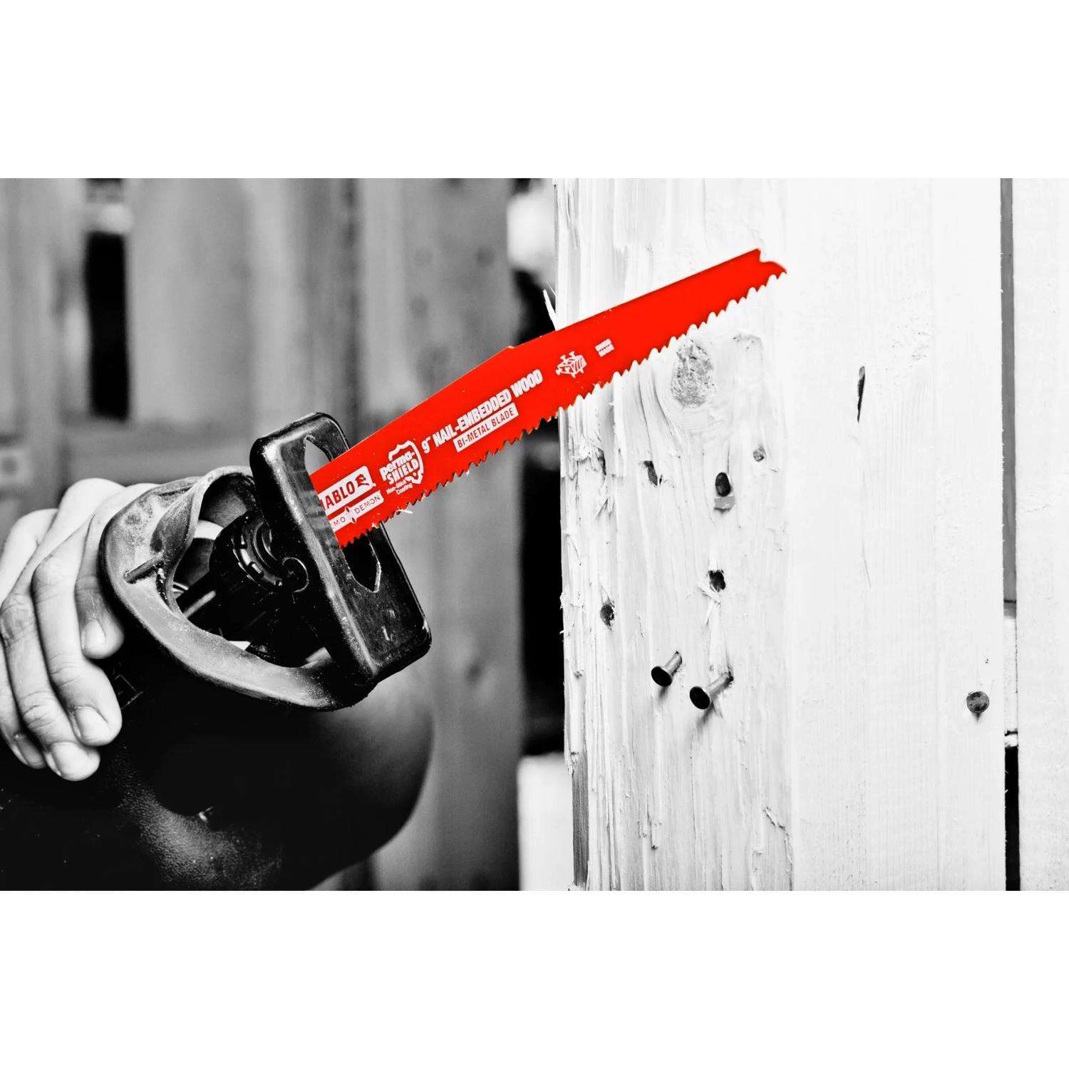 Diablo Demo Demon 6 In. Bi-Metal Nail-Embedded Wood Reciprocating Saw Blade 6/12 TPI 15 Pk 3 Diablo Demo Demon 6 In. Bi-Metal Nail-Embedded Wood Reciprocating Saw Blade 6/12 TPI 15 Pk - Image 3