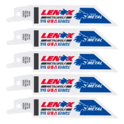 LENOX METALWOLF 4 In. Bi-Metal WAVE EDGE Reciprocating Saw Blade 14 TPI 5 Pk