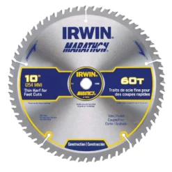 Irwin Marathon 10 In. D X 5/8 In. Carbide Miter And Table Saw Blade 60 Teeth 1 Pk