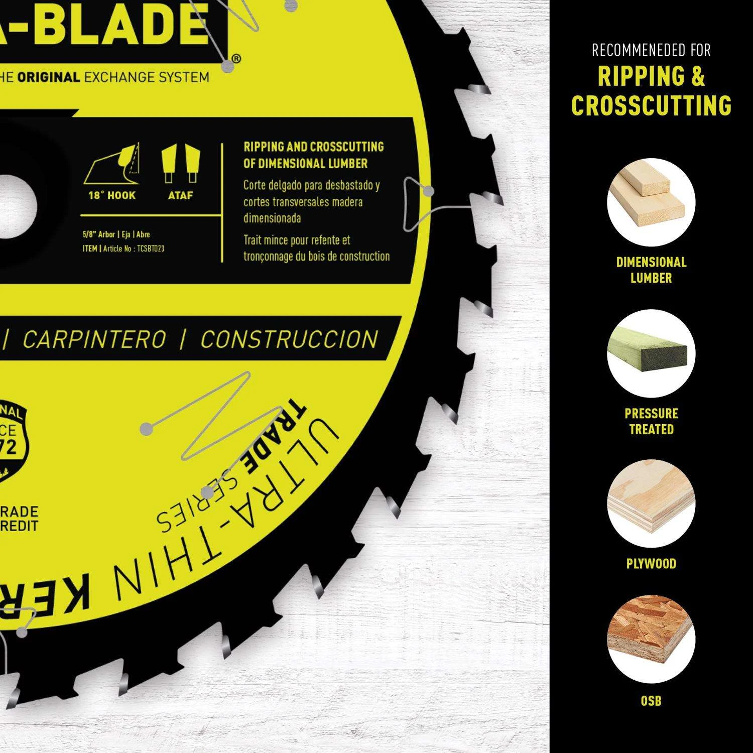 Trade A Blade 10 In. D X 5/8 In. Ultra Thin Kerf Carbide Saw Blade 28 Teeth 1 Pk 3 Trade A Blade 10 In. D X 5/8 In. Ultra Thin Kerf Carbide Saw Blade 28 Teeth 1 Pk - Image 3