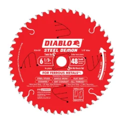 Diablo Steel Demon 6-1/2 In. D X 5/8 In. Cermet Metal Saw Blade 48 Teeth 1 Pk