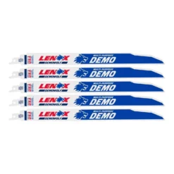 LENOX DEMOWOLF 12 In. Bi-Metal WAVE EDGE Reciprocating Saw Blade 10 TPI 5 Pk
