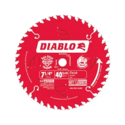 Diablo 7-1/4 In. D X 5/8 In. TiCo Hi-Density Carbide Circular Saw Blade 40 Teeth 1 Pk