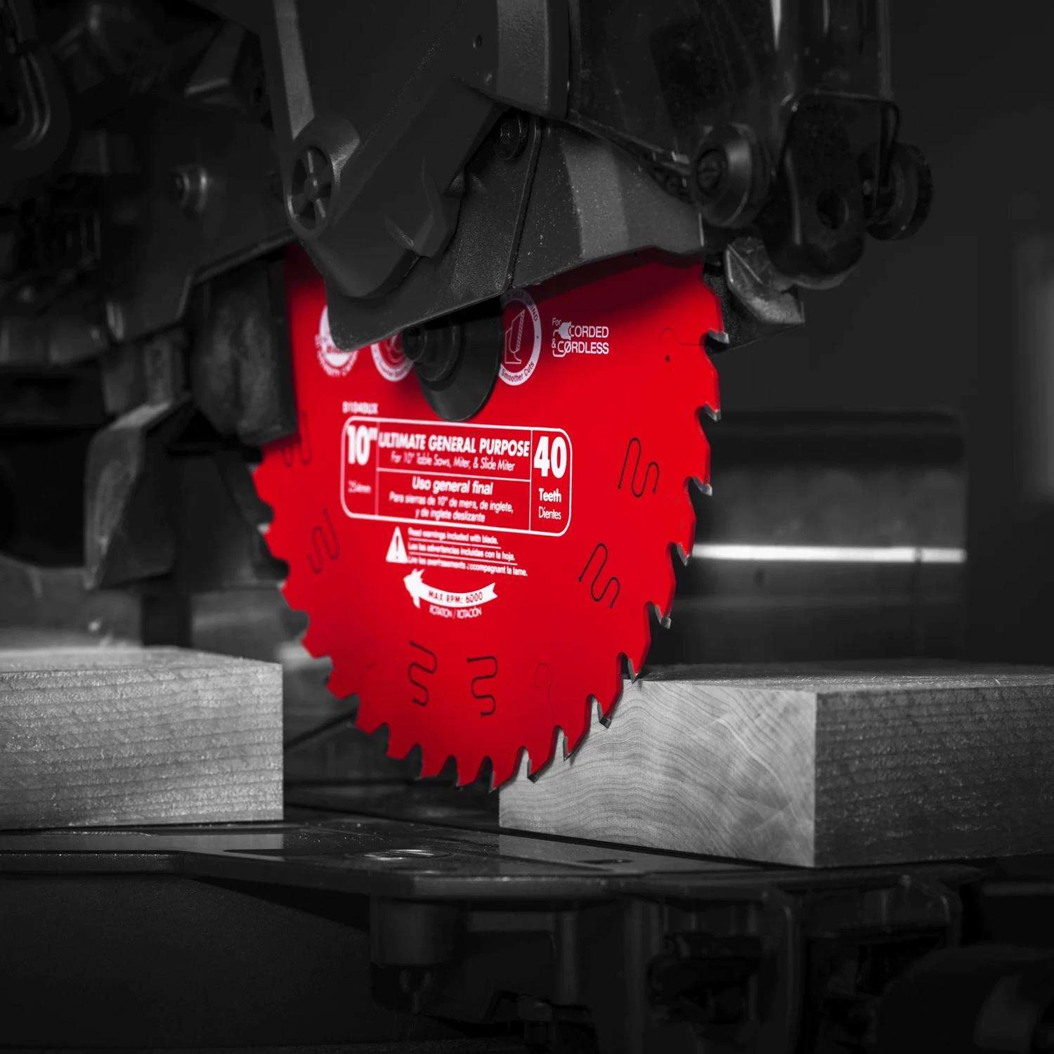 Diablo Ultimate GP 10 In. D X 5/8 In. TiCo Hi-Density Carbide Circular Saw Blade 40 Teeth 1 Pk 5 Diablo Ultimate GP 10 In. D X 5/8 In. TiCo Hi-Density Carbide Circular Saw Blade 40 Teeth 1 Pk - Image 5