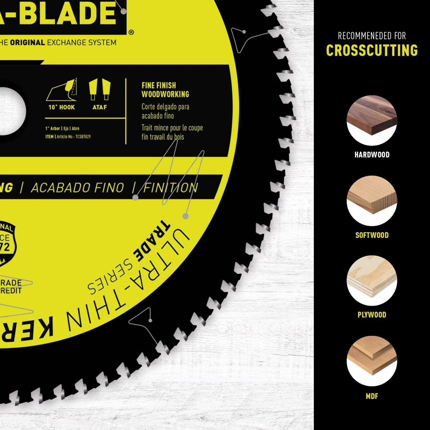 Trade A Blade 12 In. D X 1 In. Ultra Thin Kerf Carbide Saw Blade 80 Teeth 1 Pk 3 Trade A Blade 12 In. D X 1 In. Ultra Thin Kerf Carbide Saw Blade 80 Teeth 1 Pk - Image 3