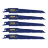 Irwin 6 In. Bi-Metal Reciprocating Saw Blade 6 TPI 5 Pk