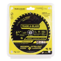 Trade A Blade 6-1/2 In. D X 5/8 In. Ultra Thin-Kerf Carbide Saw Blade 40 Teeth 1 Pk