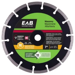 Exchange-A-Blade 7 In. D X 5/8 And 7/8 In. Diamond Segmented Rim Diamond Saw Blade 1 Pc