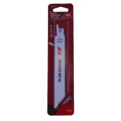 Ace 6 In. Bi-Metal Reciprocating Saw Blade 18 TPI 5 Pk