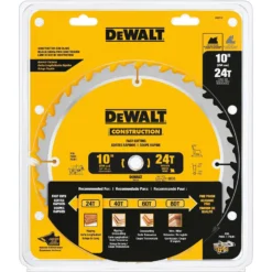 DeWalt 10 In. D X 5/8 In. Carbide Circular Saw Blade 24 Teeth 1 Pk