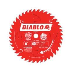 Diablo 6 In. D X 1/2 In. TiCo Hi-Density Carbide Finish Saw Blade 40 Teeth 1 Pk