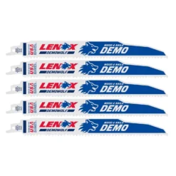 LENOX DEMOWOLF 9 In. Bi-Metal Reciprocating Saw Blade 6 TPI 5 Pk