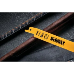 DeWalt 8 In. Bi-Metal Reciprocating Saw Blade 18 TPI 5 Pk -Dewalts Store 448483d3 a6b2 4a0e bf72 bf97ba84c102