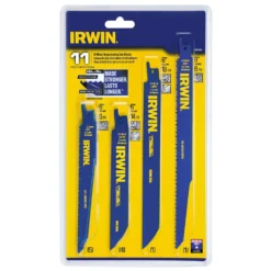 Irwin Assorted In. Bi-Metal Reciprocating Saw Blade Set Multi TPI 11 Pk
