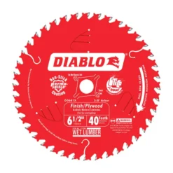 Diablo 6-1/2 In. D X 5/8 In. TiCo Hi-Density Carbide Finishing Saw Blade 40 Teeth 1 Pk