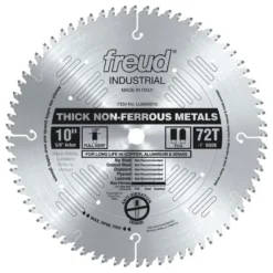 Freud 10 In. D X 5/8 In. Thick Aluminum TiCo Hi-Density Carbide Metal Saw Blade 72 Teeth 1 Pk