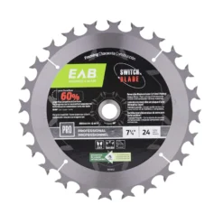 Exchange-A-Blade 7-1/4 In. D X 5/8 In. Carbide Circular Saw Blade 24 Teeth 1 Pk