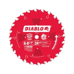 Diablo 8-1/4 In. D X 5/8 In. TiCo Hi-Density Carbide Framing Blade 24 Teeth 1 Pk