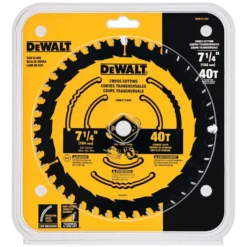 DeWalt 7-1/4 In. D X 5/8 In. Tungsten Carbide Circular Saw Blade 40 Teeth 1 Pk
