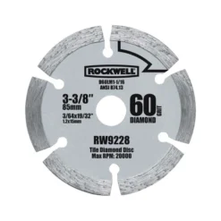 Rockwell 3-3/8 In. D X 19/32 In. Versacut Diamond Saw Blade 6 Teeth 6 Pc