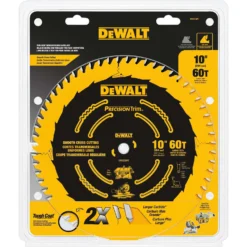 DeWalt Precision Trim 10 In. D X 5/8 In. Carbide Circular Saw Blade 60 Teeth 1 Pk