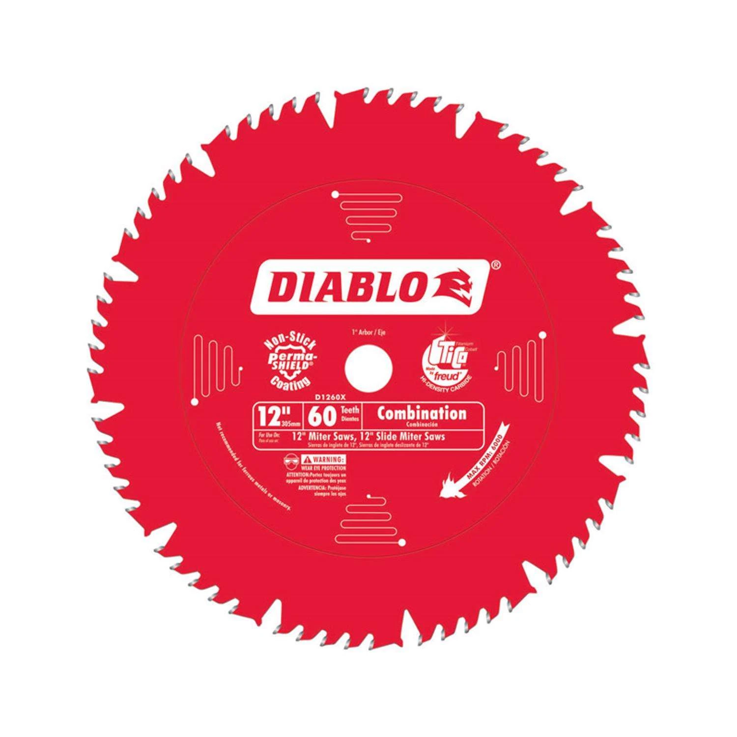 Diablo 12 In. D X 1 In. TiCo Hi-Density Carbide Circular Saw Blade 60 Teeth 1 Pk 1 Diablo 12 In. D X 1 In. TiCo Hi-Density Carbide Circular Saw Blade 60 Teeth 1 Pk