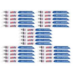 LENOX MULTIWOLF 8 In. Bi-Metal WAVE EDGE Reciprocating Saw Blade 10 TPI 25 Pk