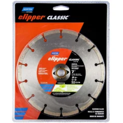 Norton Clipper 7 In. D X 5/8 And 7/8 In. Diamond Segmented Rim Saw Blade 14 Teeth 1 Pk