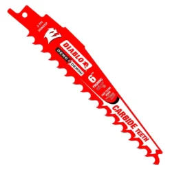 Diablo Demo Demon 6 In. Carbide Tipped Pruning & Clean Wood Reciprocating Saw Blade 3 TPI 3 Pk