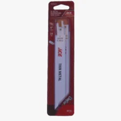 Ace 6 In. Bi-Metal Reciprocating Saw Blade 24 TPI 5 Pk