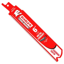 Diablo Steel Demon 6 In. Carbide Tipped Thin Metal Conduit Reciprocating Saw Blade 12 TPI 1 Pk