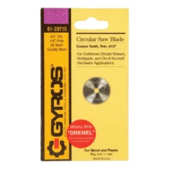 Gyros Tools 3/4 In. D X 1/8 In. Coarse Steel Circular Saw Blade 36 Teeth 1 Pk