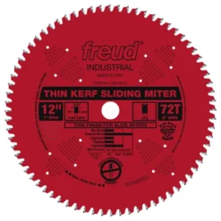 Freud 12 In. D X 1 In. Fine Finish TiCo Hi-Density Carbide Circular Saw Blade 72 Teeth 1 Pk