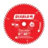 Diablo 6-1/2 In. D X 5/8 In. Ultra Finish TiCo Hi-Density Carbide Circular Saw Blade 60 Teeth 1 Pk