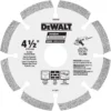 DeWalt HP 4-1/2 In. D X 7/8 In. Diamond Segmented Rim Diamond Saw Blade 1 Pk