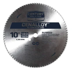 Century Drill & Tool Cenalloy 7-1/4 In. D X 5/8 In. Alloy Steel Circular Saw Blade 180 Teeth 1 Pc