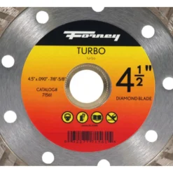 Forney Turbo 4-1/2 In. D X 7/8 In. Diamond Continuous Rim Circular Saw Blade 1 Teeth 1 Pc -Dewalts Store 80e733df f8df 4b5f 90be 2b8764039836