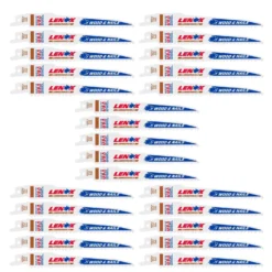 LENOX LUMBERWOLF 6 In. Bi-Metal Reciprocating Saw Blade 6 TPI 25 Pk