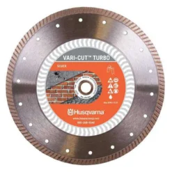 Husqvarna Vari-Cut Turbo 7 In. D X 5/8 And 7/8 In. Steel Diamond Saw Blade