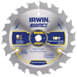Irwin Marathon 5-1/2 In. D Carbide Circular Saw Blade 18 Teeth 1 Pk