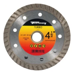 Forney Turbo 4-1/2 In. D X 7/8 In. Diamond Continuous Rim Circular Saw Blade 1 Teeth 1 Pc