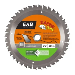 Exchange-A-Blade Razor Back 7-1/4 In. D X 5/8 In. Carbide Tipped Finishing Saw Blade 40 Teeth 1 Pk
