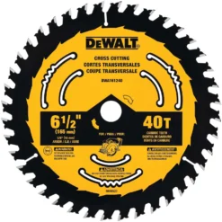 DeWalt 6-1/2 In. D X 5/8 In. Tungsten Carbide Tipped Circular Saw Blade 40 Teeth 1 Blade