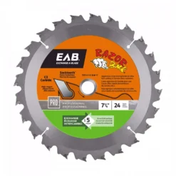 Exchange-A-Blade Razor Back 7-1/4 In. D X 5/8 In. Carbide Tipped Framing Saw Blade 24 Teeth 1 Pk
