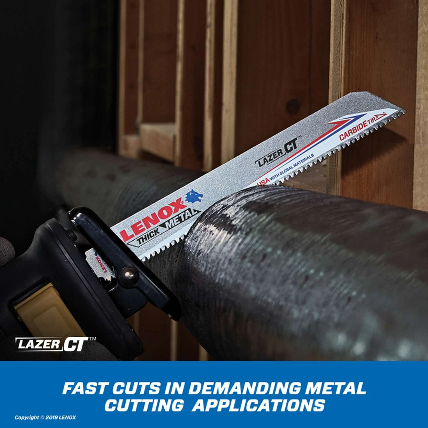 Lenox Lazer CT 9 In. Carbide Tipped Reciprocating Saw Blade 8 TPI 1 Pc 4 Lenox Lazer CT 9 In. Carbide Tipped Reciprocating Saw Blade 8 TPI 1 Pc - Image 4