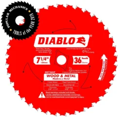 Diablo Wood & Metal 7-1/4 In. D X 5/8 In. TiCo Hi-Density Carbide Wood And Metal Saw Blade 36 Teeth