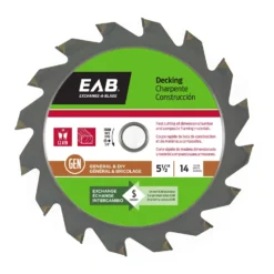 Exchange-A-Blade 5-1/2 In. D X 5/8 In. Decking Carbide Framing Saw Blade 14 Teeth 1 Pk