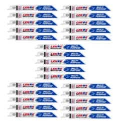 LENOX MULTIWOLF 6 In. Bi-Metal WAVE EDGE Reciprocating Saw Blade 10 TPI 25 Pk