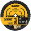 DeWalt 7-1/4 In. D X 5/8 In. Tungsten Carbide Circular Saw Blade 24 Teeth 3 Pk